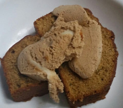 Pumpkin Bread and Ice Cream